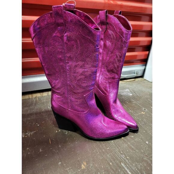 New Nine West Fushia boots sz8 - Picture 1 of 5